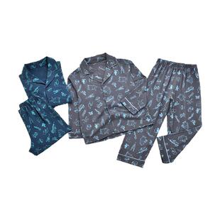 正品威奇猫儿童男童家居服睡衣睡裤套装兰精莫代尔倍爽棉薄款