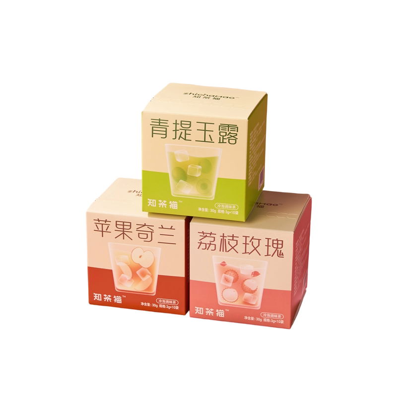 黄山毛峰青提清爽冷泡茶