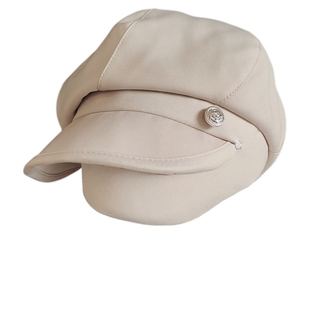 章若楠同款帽子纯色八角帽女夏季日系贝雷帽百搭显脸小气质报童帽