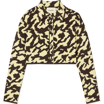 【季末折扣】Nanushka 秋冬女印花针织开襟衫