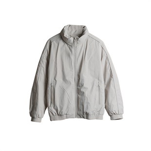 Tobefly防水耐脏微皱小方格立领羽绒服冬季防风保暖夹克外套25121