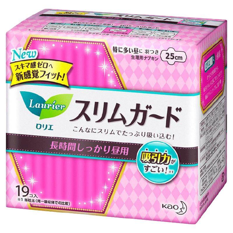 【自营】日本花王LAURIER乐而雅卫生巾25cm19片瞬吸超薄日用棉柔