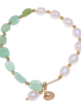 时尚高档玛瑙典雅风天然淡水珍珠