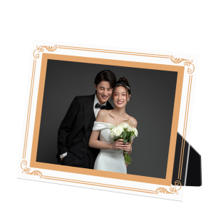 水晶相框照片定制摆台玻璃高级感加打印冲洗5678寸婚纱照结婚相册