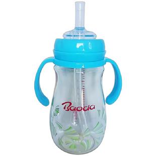 宝德PPSU奶瓶吸嘴直饮杯粗直管款德国进口材质大宝防胀气300ML