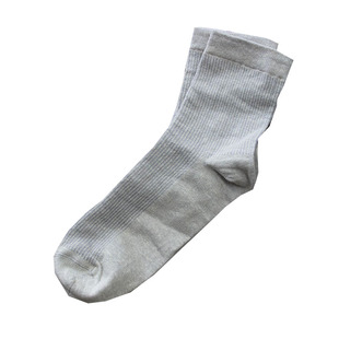 S120细纱支竖条纹高筒男袜中长筒汉麻棉袜子细密织造柔软吸汗透气