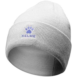 KELME卡尔美帽子男款冬季保暖毛线帽女户外跑步运动大头围针织帽
