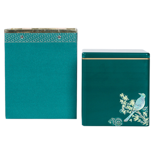 喜上眉梢茶叶罐大号铁罐方铁盒福鼎白茶散一斤白毫银针茶罐陈皮罐