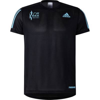 阿迪达斯男士跑步运动短袖T恤