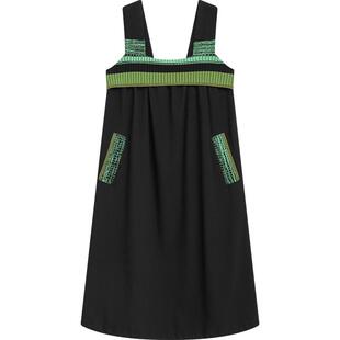 【播奥莱】播撞色吊带连衣裙商场同款2024夏季新款裙子BDR2LD0844