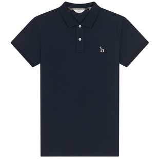 Hazzys哈吉斯夏季经典logo上衣t恤男士休闲多色翻领短袖Polo衫潮