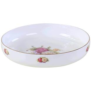 高级骨瓷餐具6寸8窝盘10寸深盘子菜盘家用陶瓷汤盘碟子饺子盘鱼盘