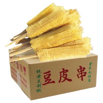 烤豆皮1200串烧烤油豆皮铁板涮串炸串豆制品干货拌麻辣烫食材炸串