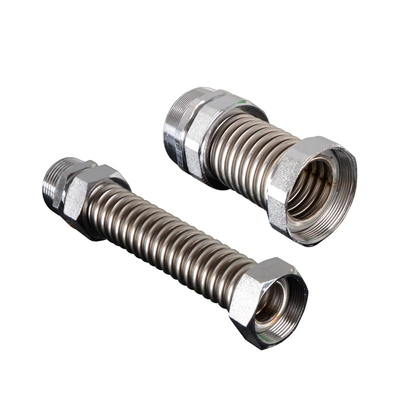 6分1寸加厚铁头双外丝金属波纹管