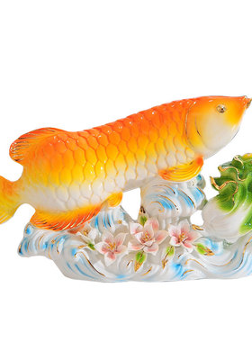 创意年年有余装饰摆件开业礼