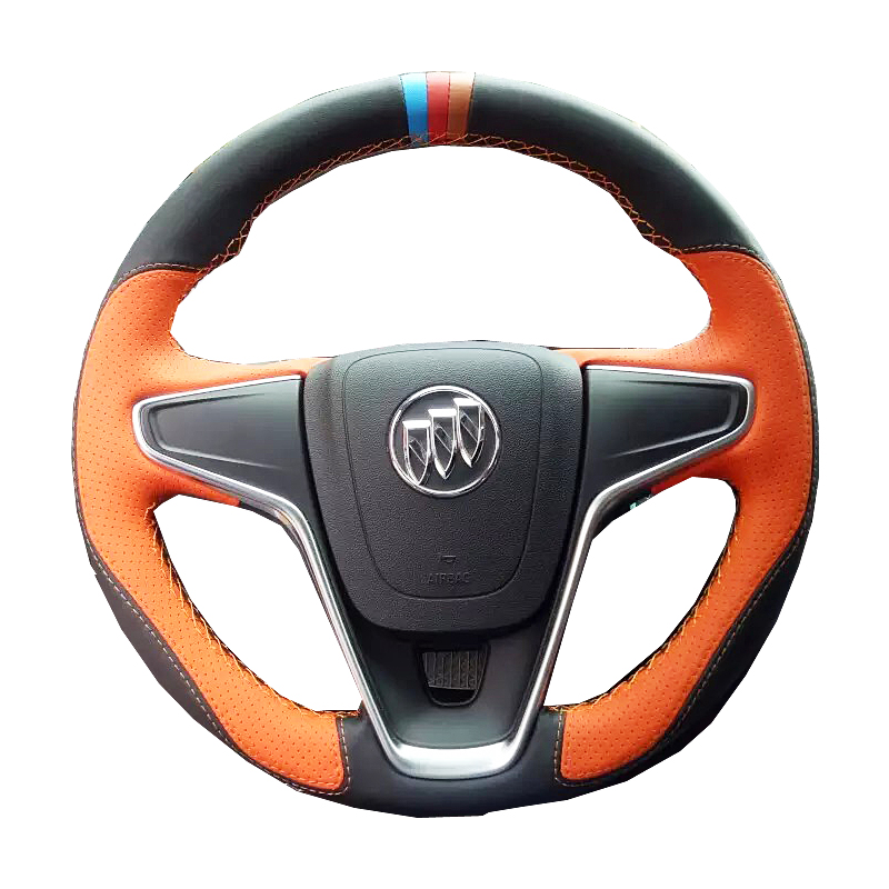 用于真别克gl8昂科威s旗拉英阅朗ProE45君威牛越方向盘把套手缝皮