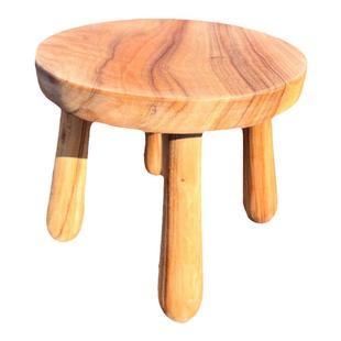 香樟木新款大圆凳原木实木板凳边几凳成人儿童客厅矮凳家用换鞋凳