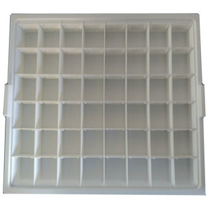 发药盘 加厚ABS塑料分药盘 口服药盘摆药盘 换药盘48格药杯可开票