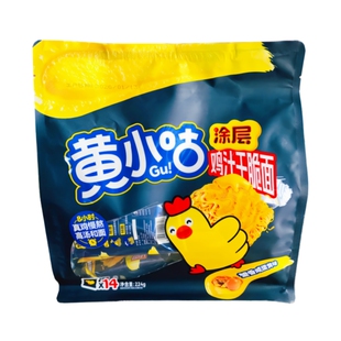 黄小咕涂层鸡汁干脆面224g大包装膨化食品夜宵休闲零食小吃大袋装