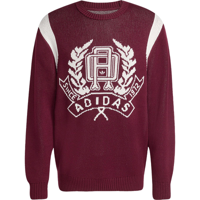 Adidas/阿迪达斯正品2025秋季款男士日常圆领针织套头衫JX8215