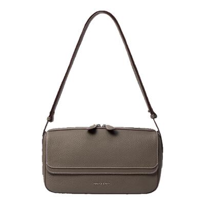 NINA ENYA/妮娜恩雅信箱包大号波士顿包大容量休闲纯色单肩斜挎包