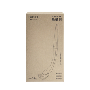 福奈特一次性洁厕液马桶刷一次性无死角可溶解厕所清洁刷子日本