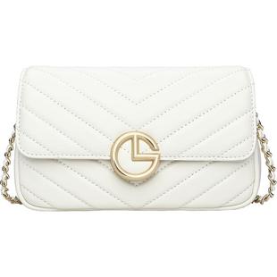 金利来女包2026新款斜挎包女小香风菱格链条包牛皮单肩包时尚小包