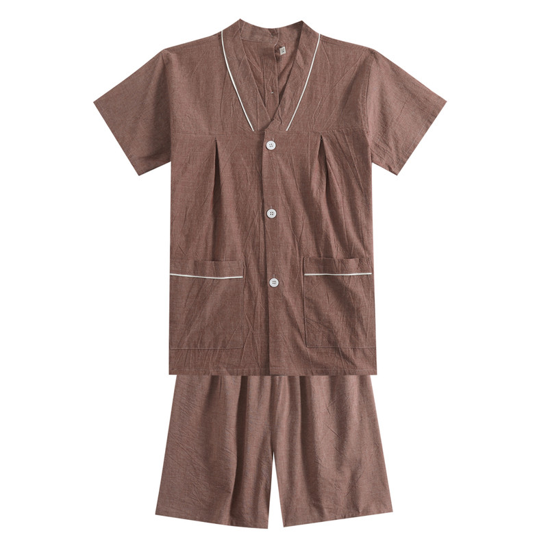 水洗棉艾灸服前后开男女情侣针灸理疗服高档泰式头疗调理服采耳服
