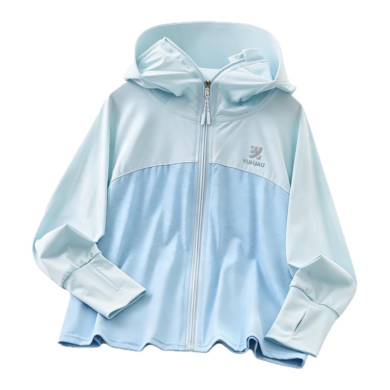 儿童冰感防晒衣男女童夏季薄款透气防晒服防紫外线户外沙滩外套