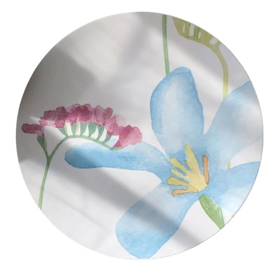 咖啡杯陶瓷西餐盘艺术水彩咖啡杯