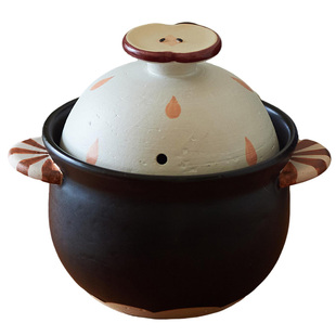 肆月苹果砂锅原创家用一人食煲仔饭煲汤燃气灶专用可爱迷你小砂锅