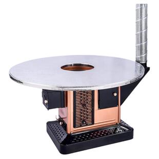 柴火取暖炉农村室内家用烤火炉子柴煤碳两用回风炉新型无烟气化炉