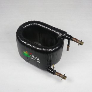 世纪龙7P套管式 换热器螺旋同轴高效换热器厂家直供生产空调配件