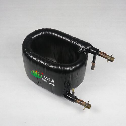 世纪龙7P套管式换热器螺旋同轴高效换热器厂家直供生产空调配件