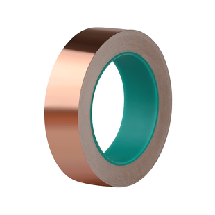 3J双面导电铜箔胶带纯铜自粘0.05/0.1mm铜箔胶纸单面带胶信号加强屏蔽5-10mm宽度支持定制高粘度超薄通用