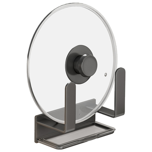 加大锅盖放置器免打孔壁挂式锅盖架厨房放农村大锅盖架菜板收纳架