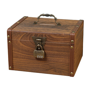 儿童大号储蓄罐只进不出防摔存钱罐不可取大人用储钱箱带锁密码箱