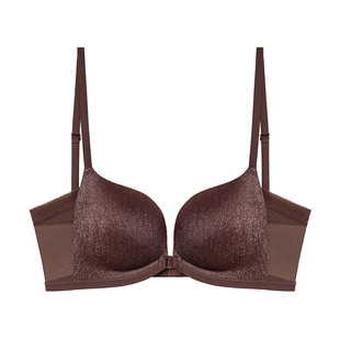 维多利亚多培尔性感细闪聚拢内衣女士小胸前扣无钢圈透气美背文胸