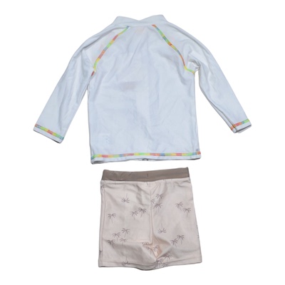 长袖防晒海滩泳池分体泳衣女小童