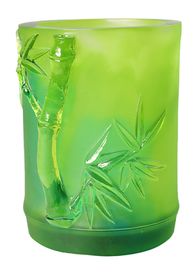 轻奢琉璃节节高升笔筒教师节礼物