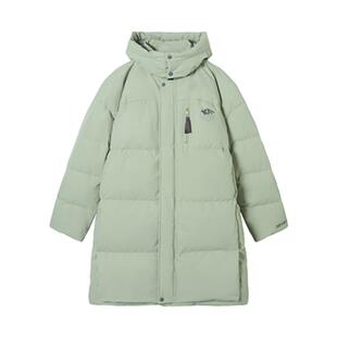 NMAX大码男装冬帽里加绒厚实中长款羽绒服立体拼接潮牌外套