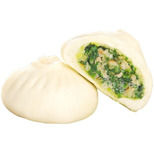 和善园荠菜肉包早点速冻半成品猪肉菜包营养早餐包子面食餐饮商用