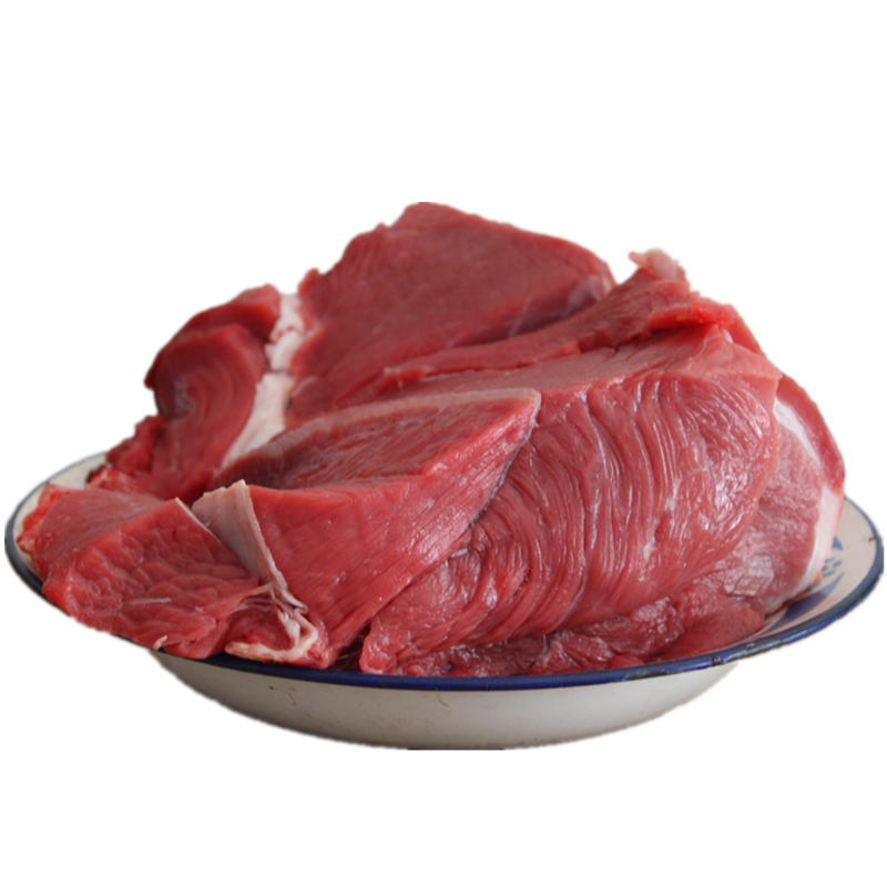 甘肃特产平凉牛肉现切新鲜牛腿肉整块排酸谷饲生牛肉五斤冰鲜包邮