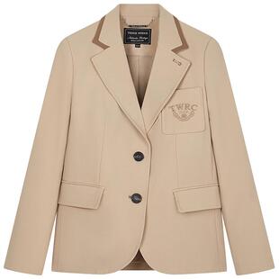 TeenieWeenie小熊奥莱女装西装秋季休闲学院通勤刺绣时尚舒适外套