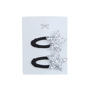 银色亮闪闪星星发夹儿童可爱发卡发饰女童夹子bb夹女宝头饰小女孩