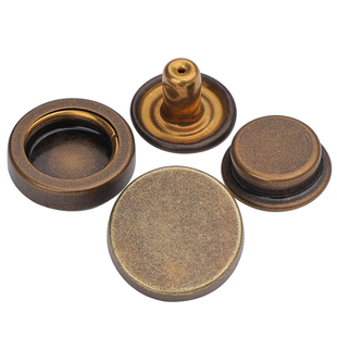 手压金属四合扣免缝按扣钉扣衣服纽扣外套暗扣子母扣按压扣子501