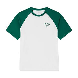 中国乔丹插肩袖短袖T恤衫男士夏季新款休闲运动百搭男女同款透气