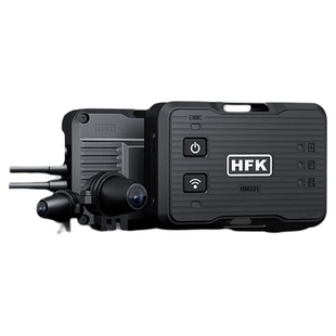 HFK摩托车专用行车记录仪第五代HM201智能车机前后双镜头复古防水