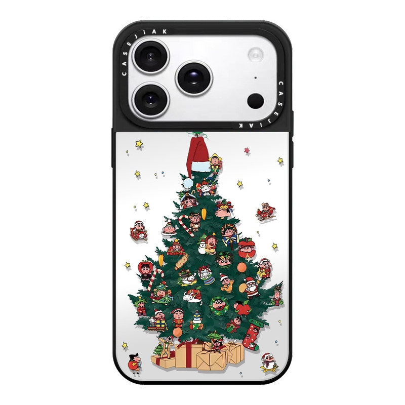 CASEJiAK圣诞树蜡笔小新适用于苹果18 17 16Pro Max手机壳iPhone12 13 14 15Pro/plus磁吸air防摔保护壳套