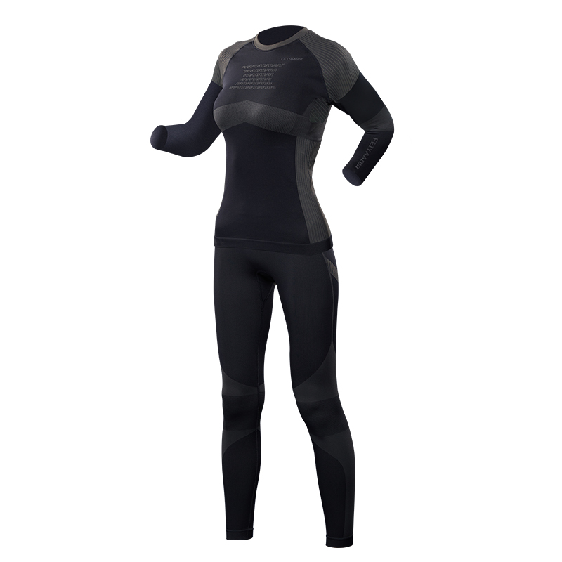 滑雪速干衣女秋冬季排汗保暖内衣裤男专业压缩打底内衣户外滑雪服